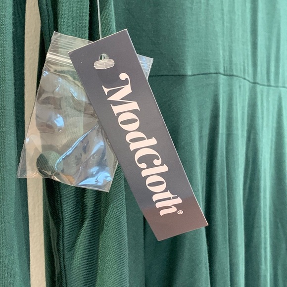 NWT ModCloth Green Peplum Blouse 2X - Picture 3 of 6